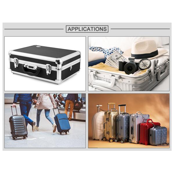 Silver Anodized Aluminum U Channel Suitcase Profiles 4 - 6m Customized Length