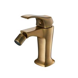 China 35mm Cartridge Bidet Spray Mixer Antique Brass Single Handle Bathroom Faucet on sale