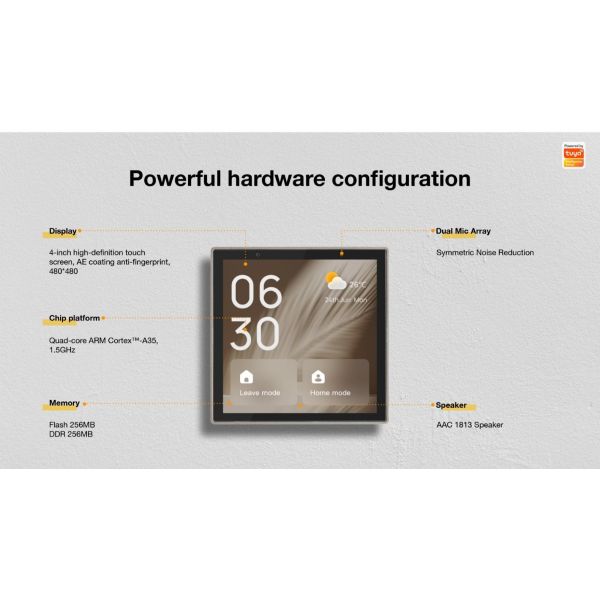 Smart Panel 4″: Built‑in Alexa & Zigbee Gateway, Tuya OS, 410K+ Devices