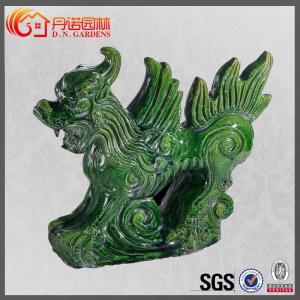 Best Traditional Glazed Ceramic Asian Figurines Glossy Matt Chinese Roof Decoration wholesale