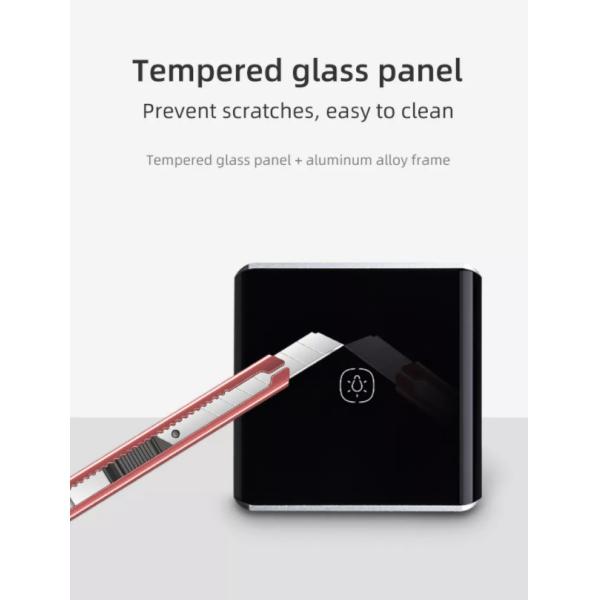 Tuya 1 Gang Switch Wifi Curved Surface Manual Touch Control Wall Switches For Smart Home