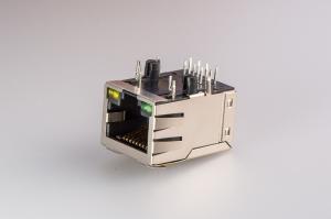 China Integrated Magnetics POE RJ45 Connector , RJ45 8p8c Modular Connector With Shield / LED Transformers on sale