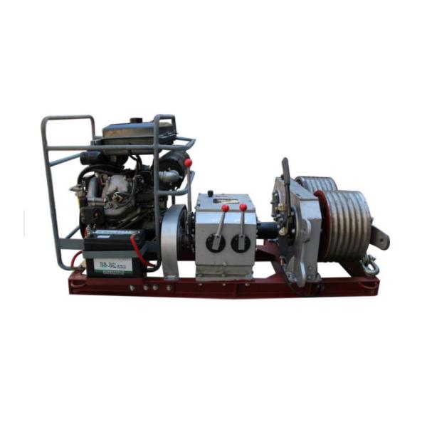 SQY-5 Double Drum Cable Pulling Winch Cableway Traction Device 1520×880×770 mm