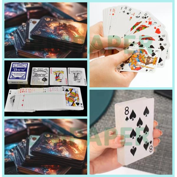 280g 300g C2S Coated Playing Card Paper Blue Core 71 x 65cm Good Flexibility