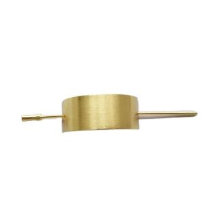 Porcelain  Decorative Hair Sticks Vintage Style Golden Metal For Women 6.2x2x2.5cm