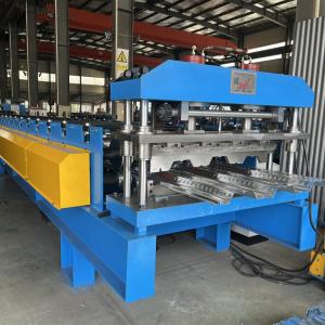 Best 10-15m/min Forming Speed Floor Deck Roll Forming Machine Customized With 1 Station Embossing wholesale