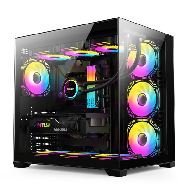 Modern Chassis Computer Case With Good Ventilation Ample Internal Space Efficient Cooling In Gaming And High Perform PCs