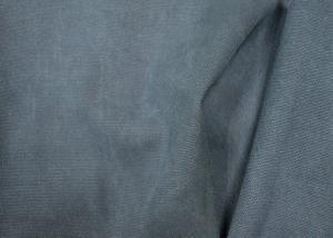 Best Dyeing And Light Washed Canvas Fabric / Grey Color Fabric High Density wholesale
