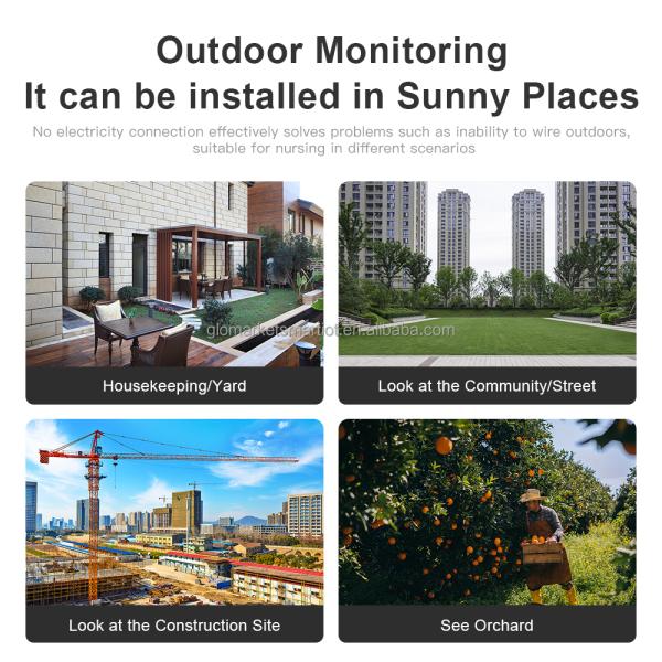 ONVIF 2.0MP Solar Powered Wireless Security Camera System With DVR