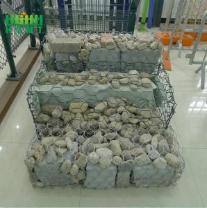 Best Iron Heat Treated Galvanized Gabion Box / Hexagonal Gabion Wire Mesh wholesale