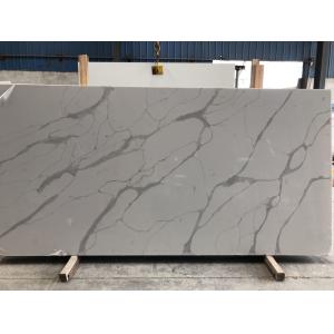 Antifouling Artificial Calacatta Quartz Stone Kitchen Countertops 30mm