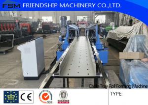 Cold Rolled Steel Cable Tray Forming Machine 1-2.5mm Thickness Width 100-600mm Used For Cable Tray