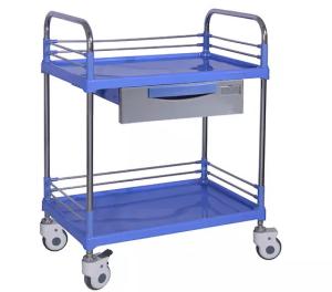 Best Blue Medical Instrument Trolley Hospital Injection Dressing / Drug Delivery Hospital Trolley wholesale
