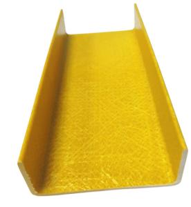 Best FRP Fiberglass Pultrusion U Beam Ladder Profiles GRP Channel Fiberglass C Channel Beam wholesale