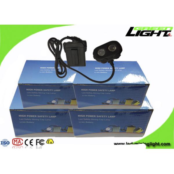 Dual Beam OLED 15000lux Mining Hard Hat Headlamp Double Shot Molding IP68