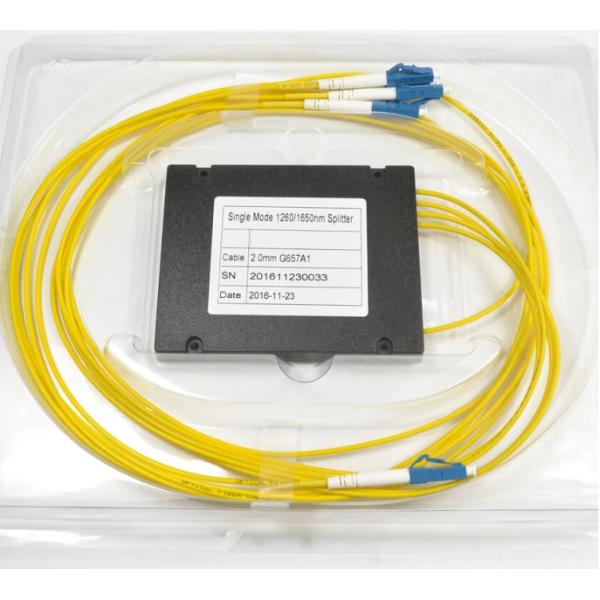 Lightweight Fiber Optic Splitter , 1x4 PLC Splitter LC/UPC Connector