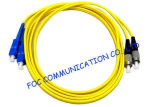 China LSZH Jacket Fiber Optic Patch Cord , 5 Meters sc fc patch cord RoHS Compliant on sale
