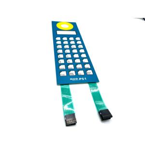 Chemical Resistant Industrial Backlit Membrane Switch With Embossing Options