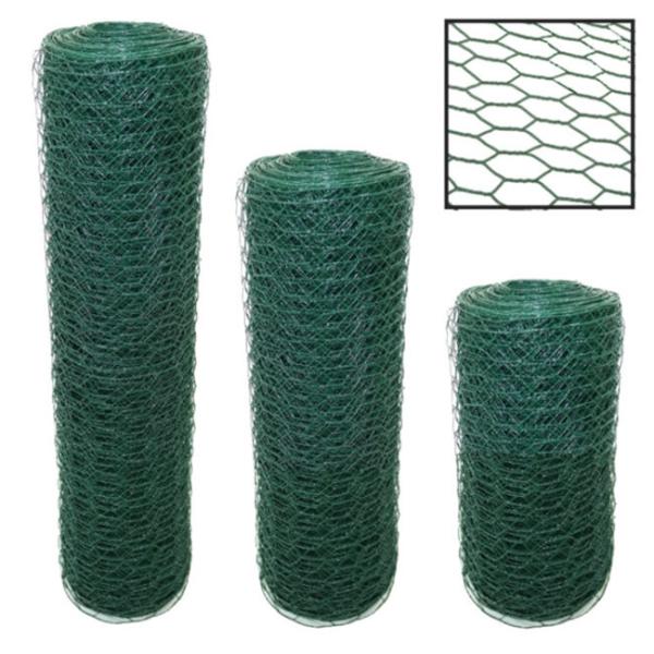 4ft Galvanized Poultry Hexagonal Wire Netting PVC Coated Chicken Wire BWG 12