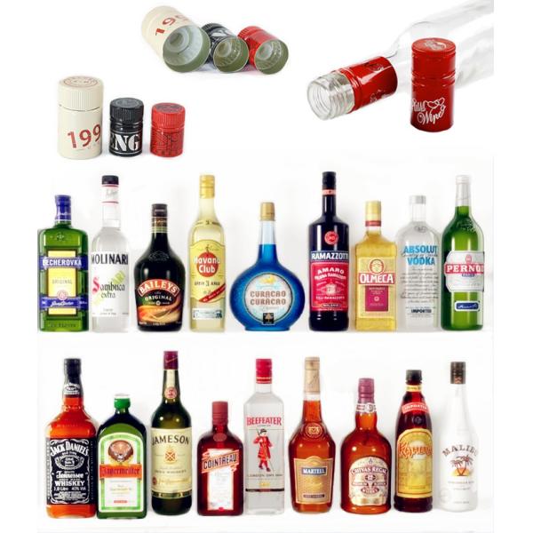 30mmx47mm Plastic Insert Whisky Bottle Caps Ropp Twist Off Wine Cap