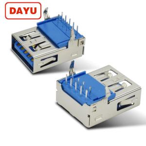 Best Bent Foot 3.0 USB A Female Connector Vertical Socket 90 Degree Female Jack wholesale