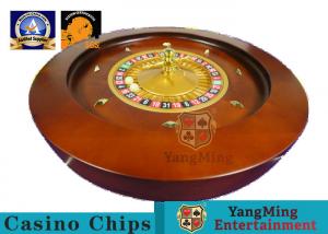 Best VIP Club Dedicated 32inch 50cm Wooden Roulette Wheel Board , Custom British 36 Yards Manual Ball Wheel wholesale