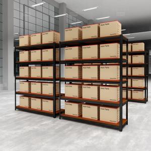 Best 5 Adjustable MDF Tiers Boltless Metal Garage Rack Steel Shelf Rack For Warehouse wholesale