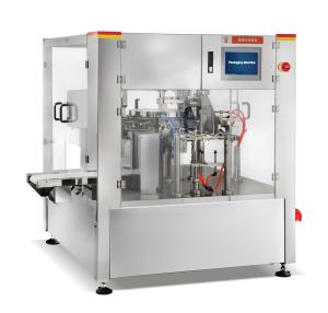 Rotary Bag Filling Packing Machine PLC Control For Nuts Sugar Coffee Beans