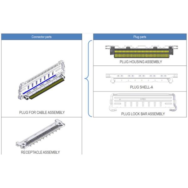 30 Pin 0.5mm Pitch Micro Coaxial Connector 20682-030E-02 CA