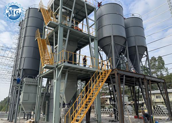 Cheap Tile Glue Adhesive Dry Mortar Plant Powder Mixing Equipment 20 - 30 T/H Capacity for sale