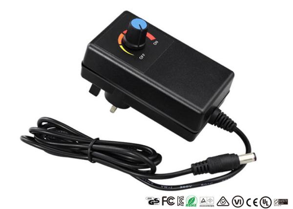 Cheap CE UL Adjustable Output Voltage Wall Adapter Power Supply With Adjustable Switch for sale