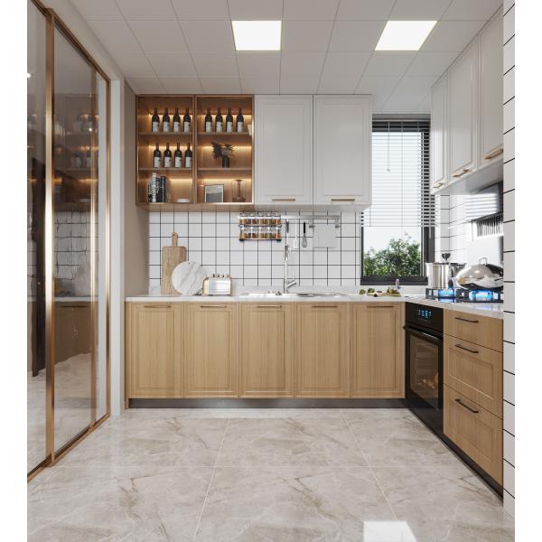 Custom Modern Luxury Wood Melamine Kitchen Storage Cabinets White Shaker