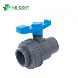 China Long Service Life PVC Ball Valve with ISO9001 Certificate and DIN Ture Union on sale