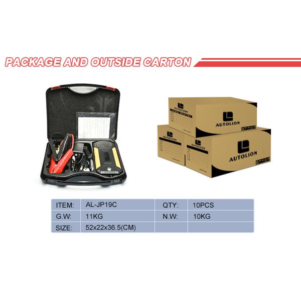 Emergency Power Portable Car Battery Jump Starter Auto Jumper Charger With LCD Display