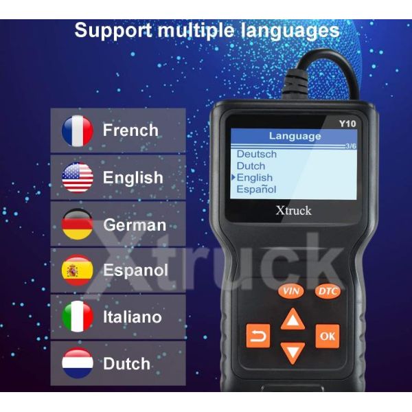XTRUCK Y10 OBD2 Scanner - Fault Code Reader with Freeze Frame Data