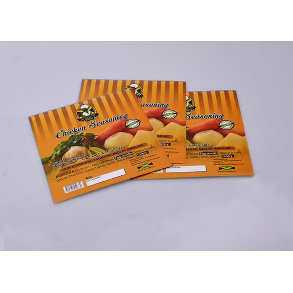 Printing custom waterproof food grade self adhesive paper labels