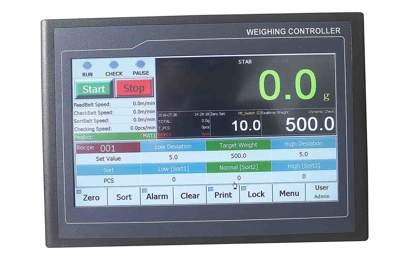 Best Checkweigher Indicator Controller , Touch Screen Weight Indicator Controller wholesale