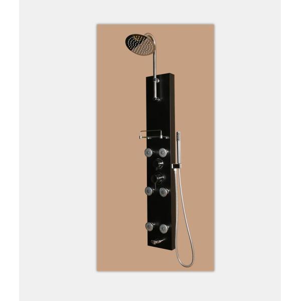 Customized Size Rainfall Shower Panel , ABS Chromed Shower Tower With Body Jets