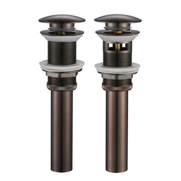 Cheap Pipe Bathroom Drain Fittings Button Push Pop-Up Sink Stopper for sale