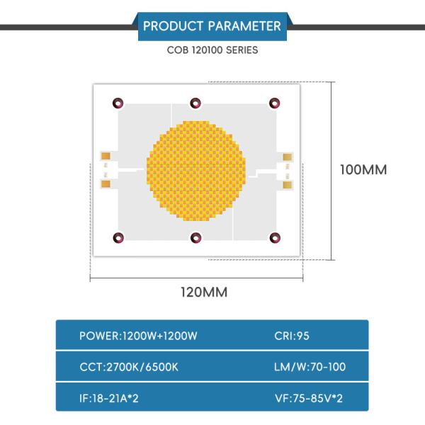 High Power 55mil Led 1200w Epistar Chips For Photography Light