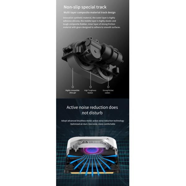 80Watt Automatic Window Cleaner Robot 2.5mins/M2 Mini Slim Robot Vacuum