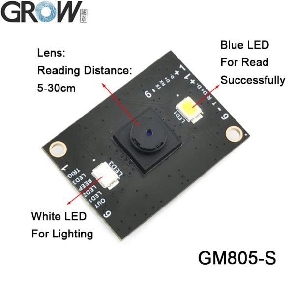 GROW GM805 Series DC5V USB/TTL232 Interface 1D/2D QR Bar Code Reader PDF417 Barcode Scanner Module for Arduino Windows Android
