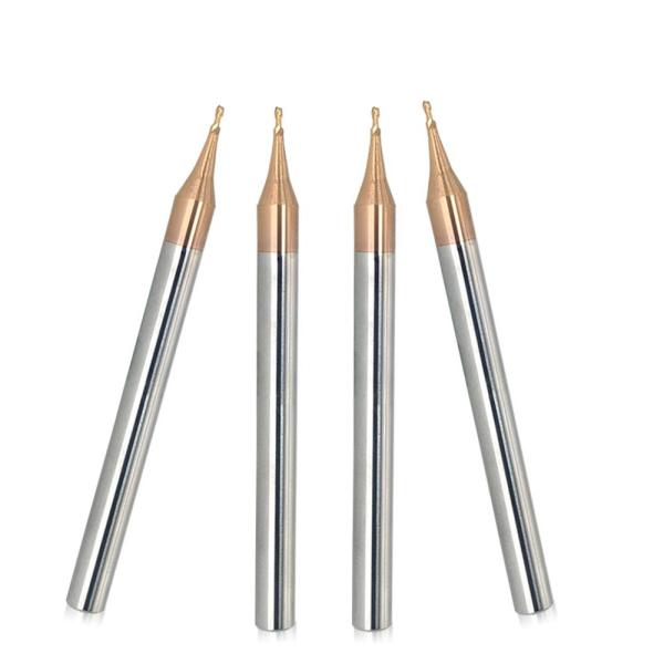 Solid Tungsten Carbide 0.5mm End Mills Square Hrc55