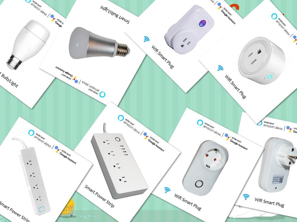 Residential Wifi Smart Socket , White Wireless Plug Socket Work With Alexa