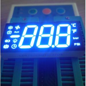 Best Ultra bright blue customized Triple Digit 7 Segment LED Display Common anode for Refrigerator Control wholesale