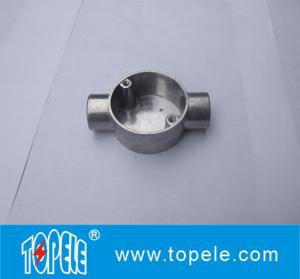 TOPELE 20mm / 25mm BS4568 / BS31 Electrical Two Way Circular Angle Aluminum Junction Box, Electrical Conduit Fittings