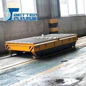 China 130ton Steel Beam Motorised Rail Transfer Trolley Fabrication on sale