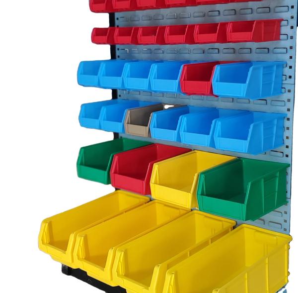 Cheap Plastic Shelf Bins Tool Crate Stackable Plastic BoxWarehouse For Screws Stackable for sale