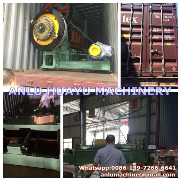 Expanded metal mesh flattening machine