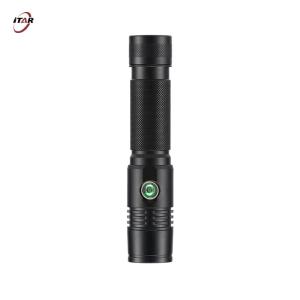 18650 Battery Powered Rechargeable LED Flashlight 1200 Lumen Aluminum Alloy Material
